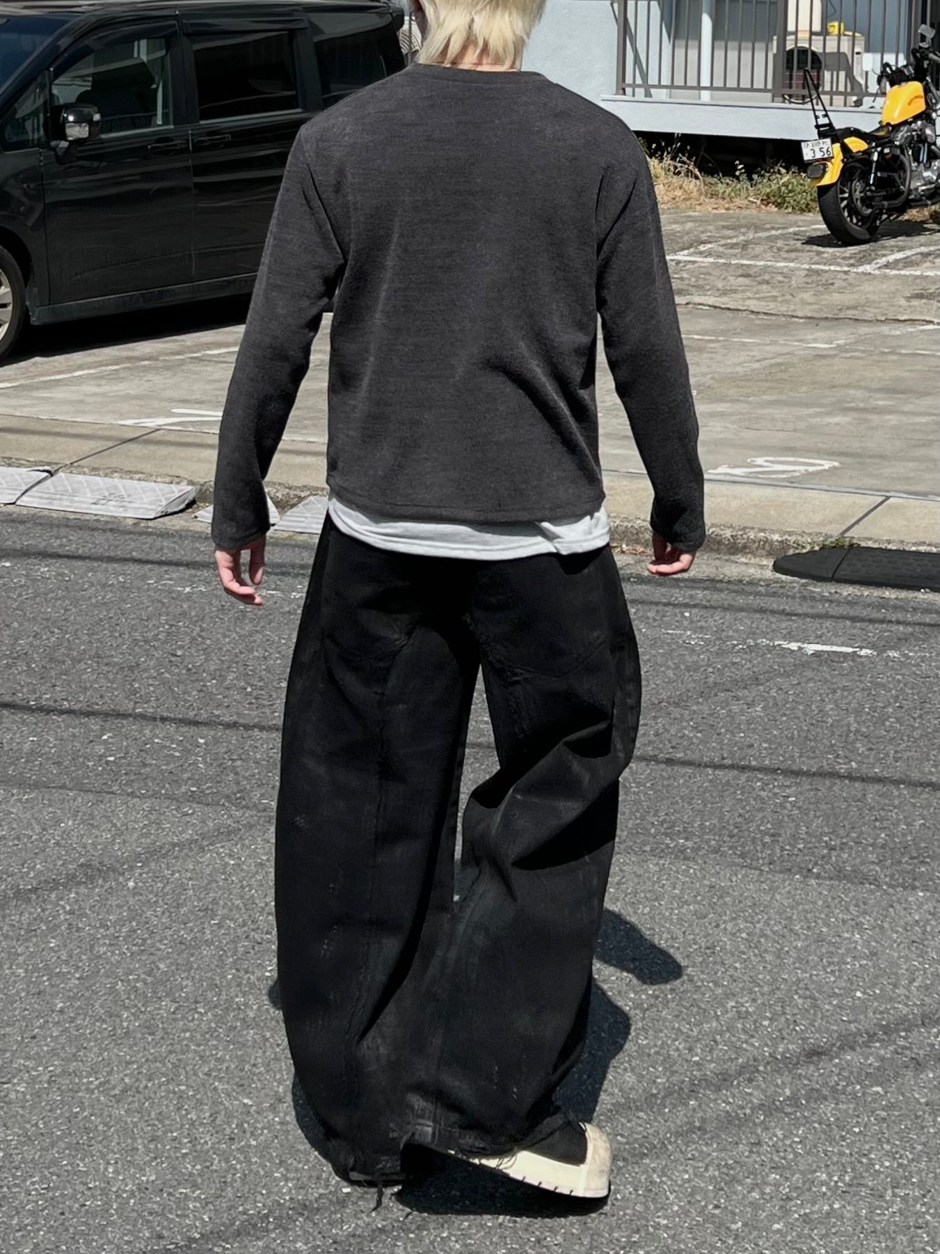 大阪店WEB限定受注制【Chikashitsu +】layered v-neck knit (3color)