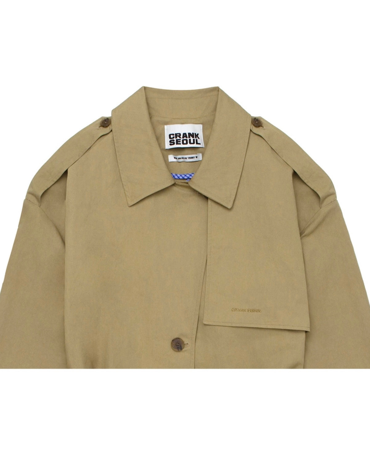 【CRANK】BELTED LONG TRENCH COAT