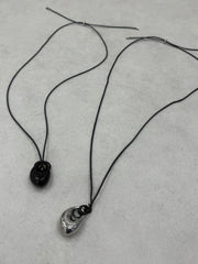 国際配送【Nerd out XU】stone pendant (2color) / 【ナードアウトエックスユー】ストーンペンダント