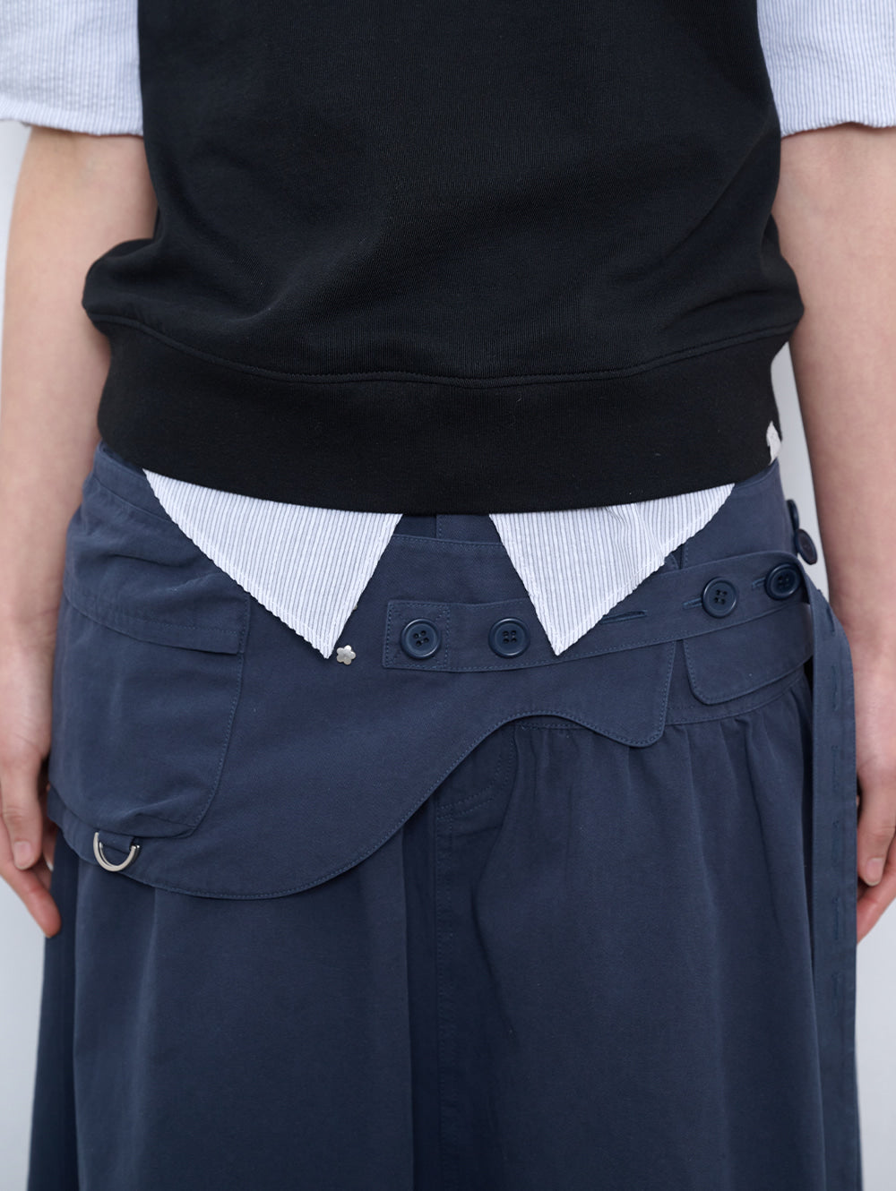 6/8 21:00発売【TUOMIO】WASHED BELT BAG SKIRT