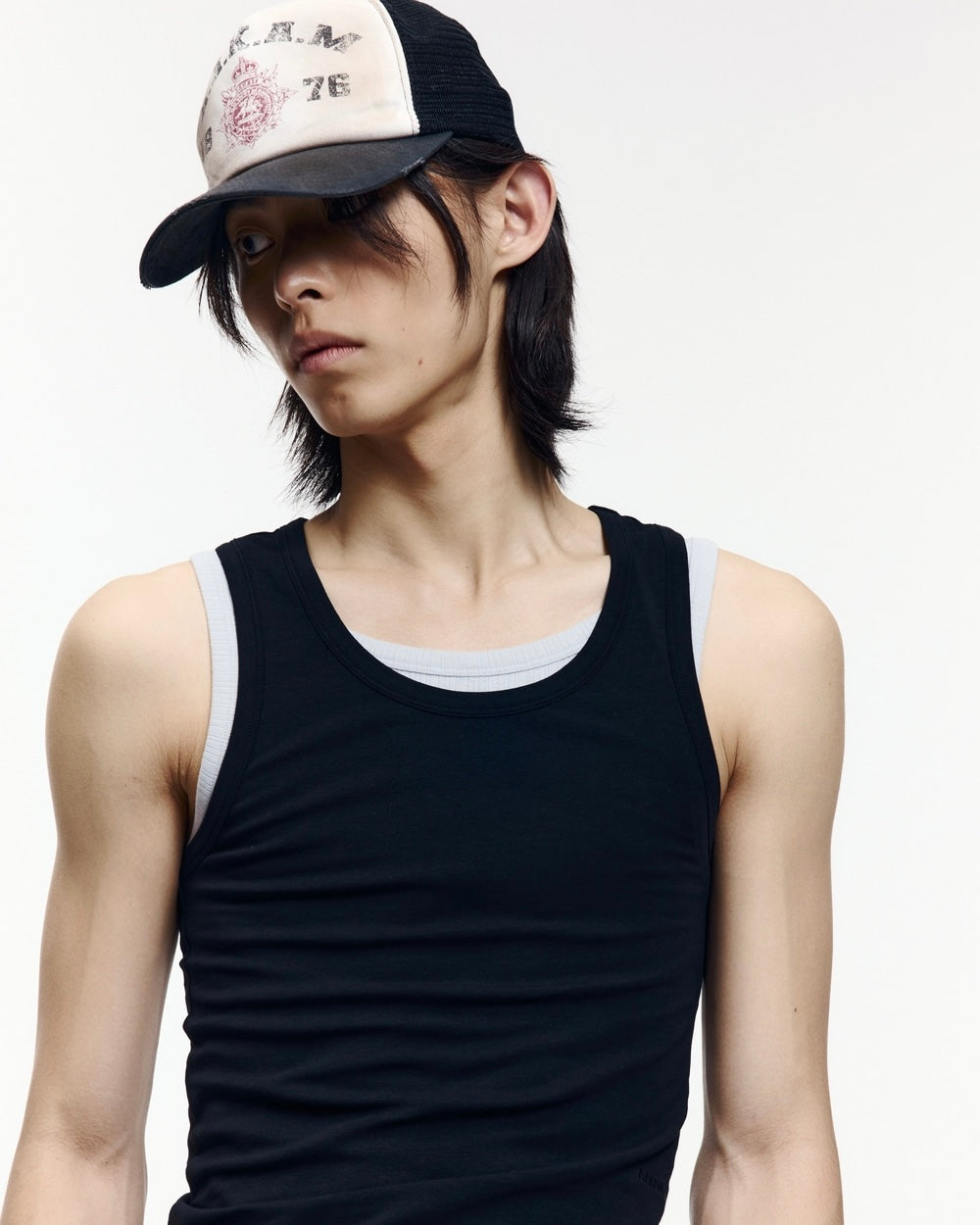 【AAKAM】Dirty Washed Trucker Cap