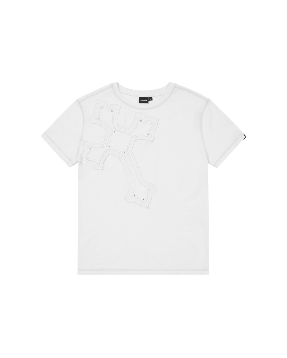 【AAKAM】Big Patch CROS2 Half Top