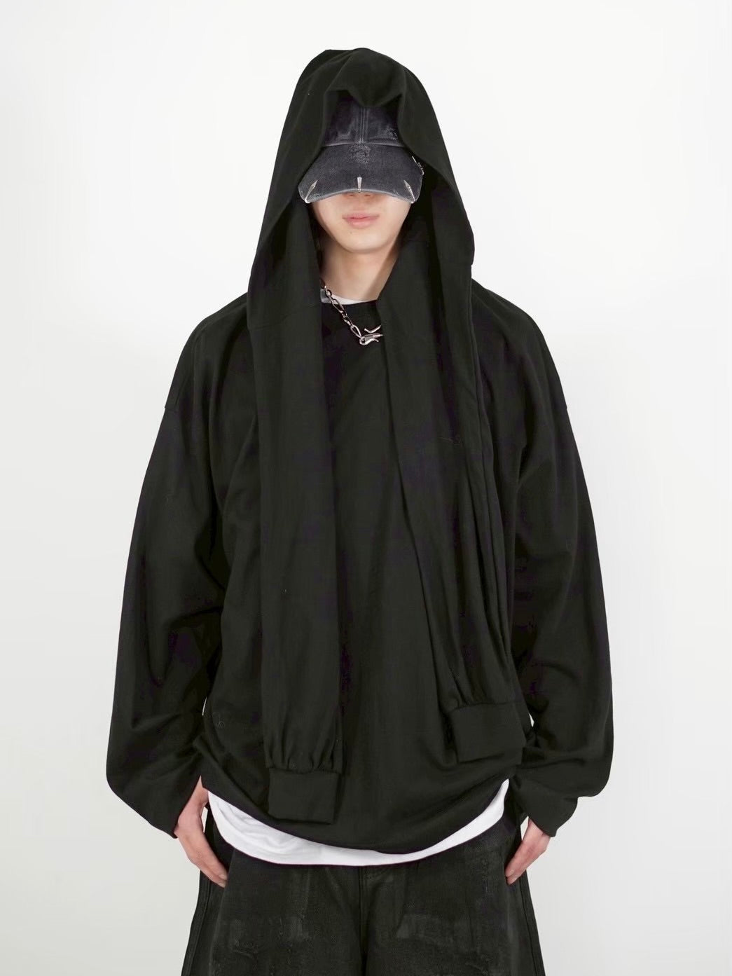 【Chikashitsu +】layered oversized long sleeve (2color)