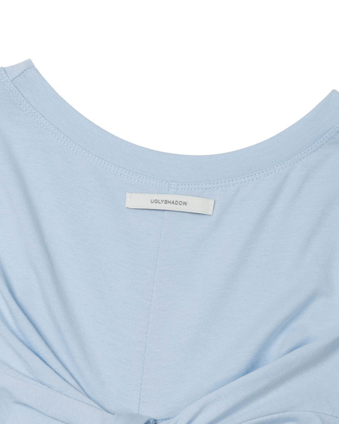 【Uglyshadow】BACK RIBBON T-SHIRT