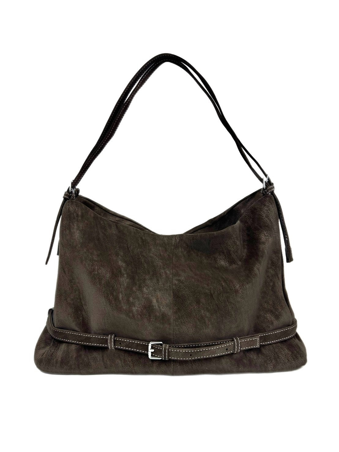 受注制【OaKS】suede boston bag (2color)