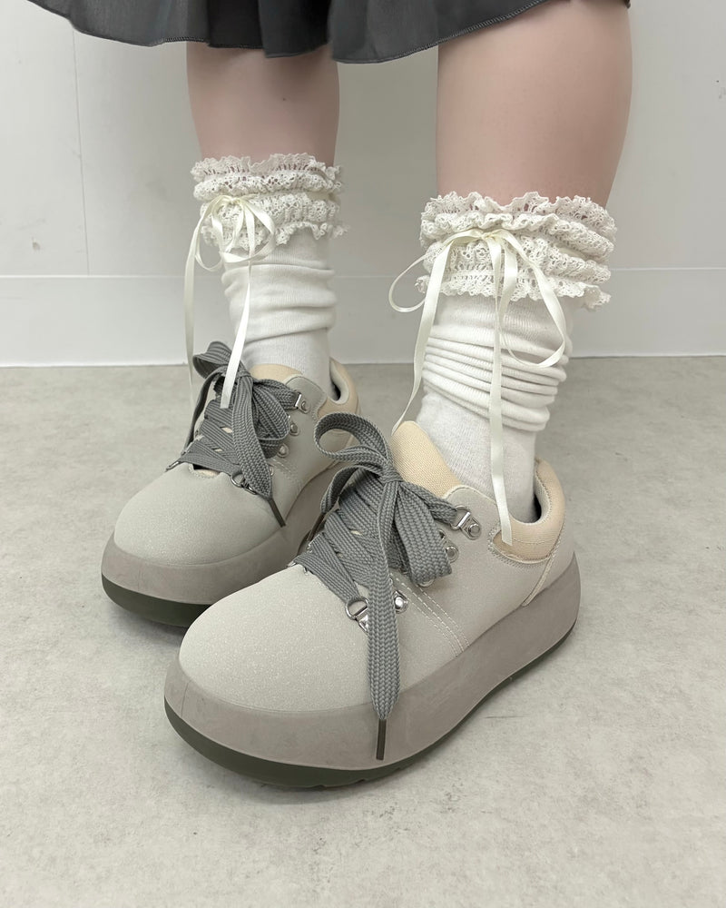 国際配送【Nerd out XU】pebble sole shoes