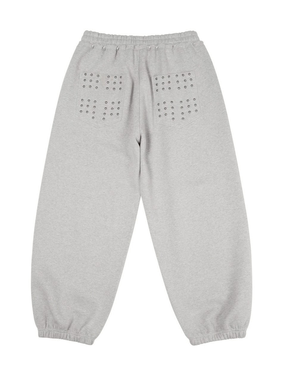 【AAKAM】Go-Cross Studded SweatPants