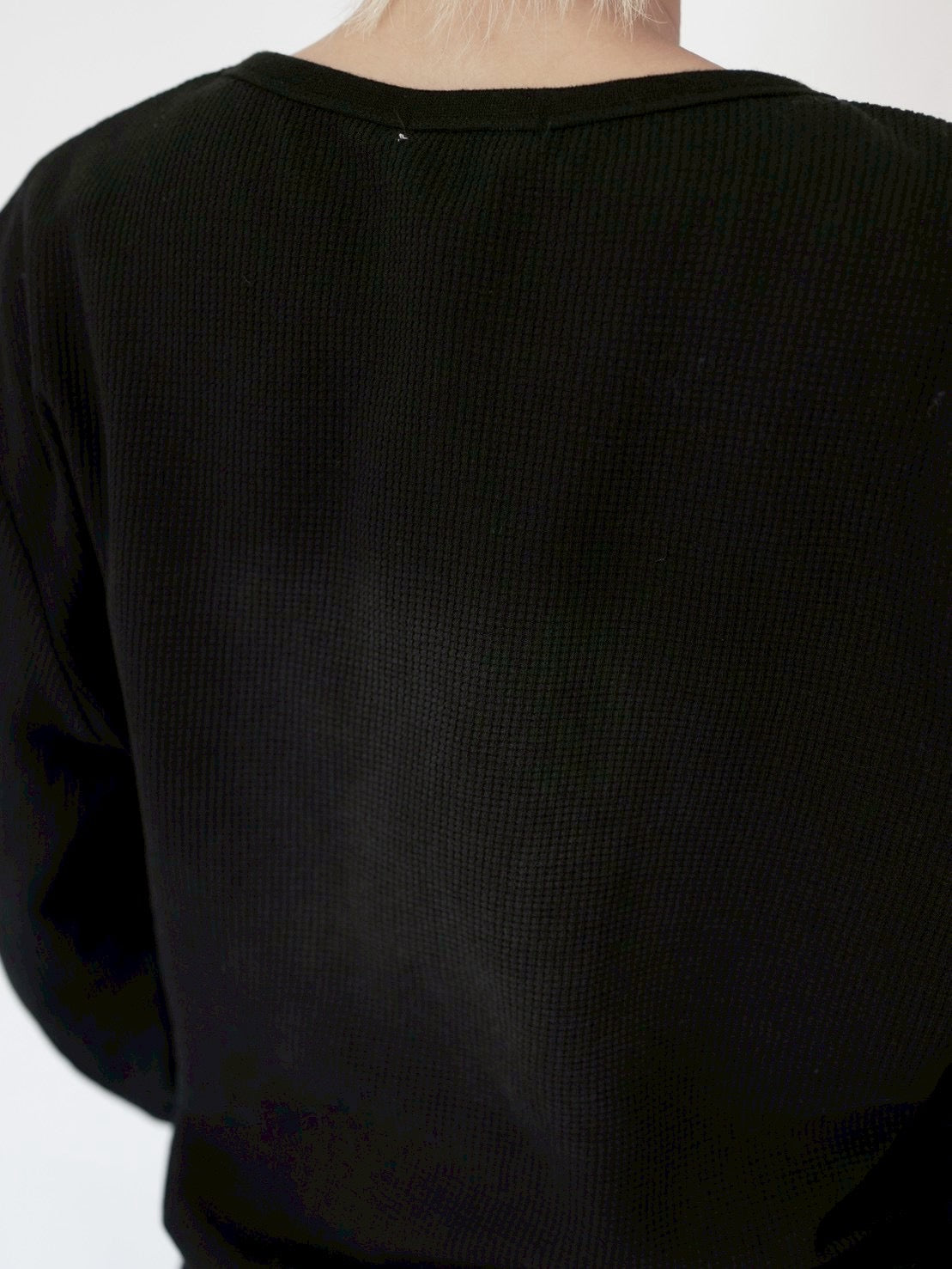 【CHIKASHITSU PLUS HIGH】Rust waffle thermal long tee