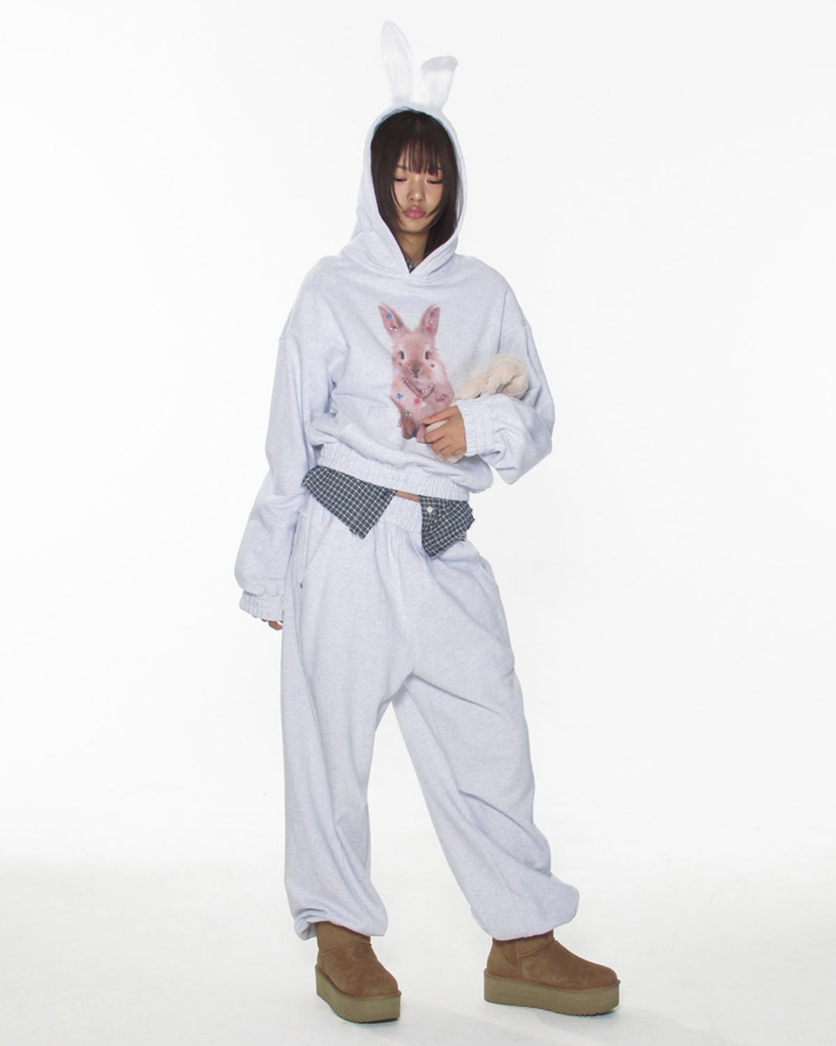 【CRANK】CURVED RIVET JOGGER PANTS
