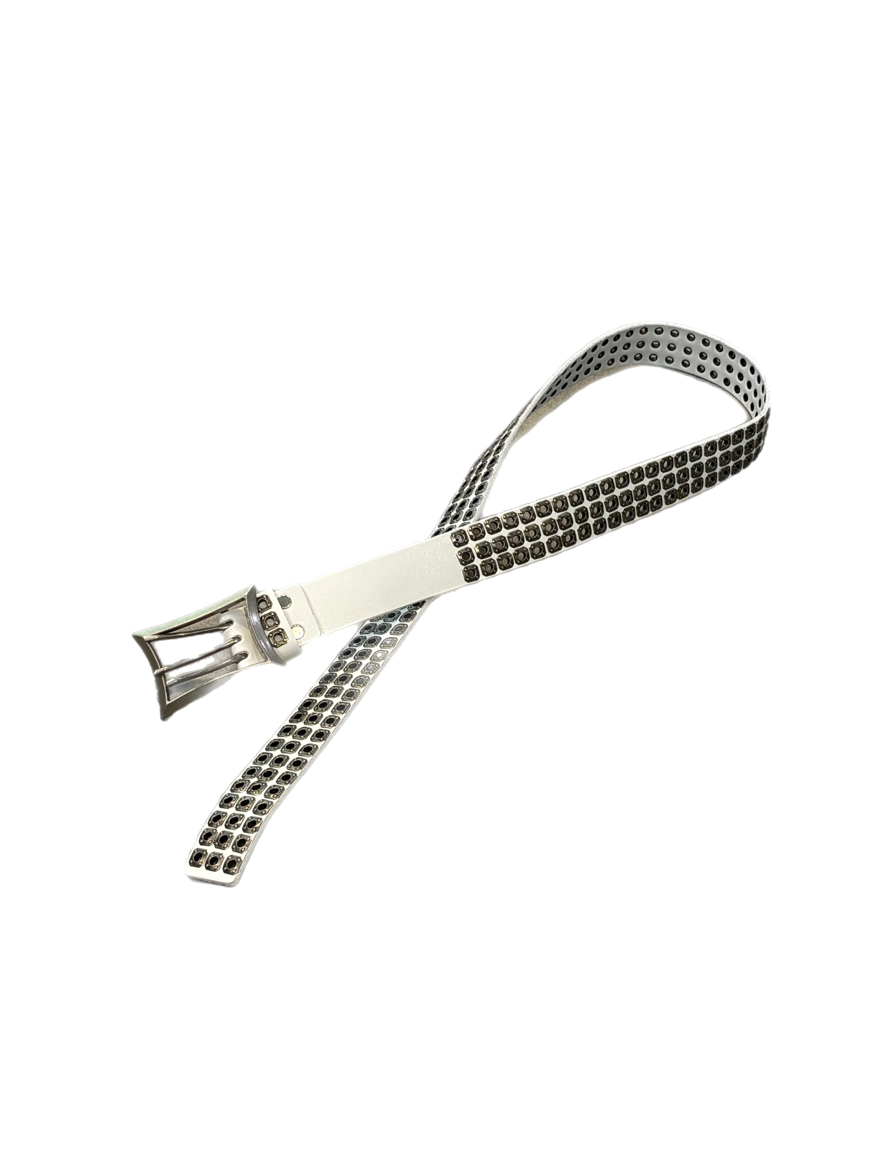 国際配送【Never mind the XU】Rivet eyelet biker belt
