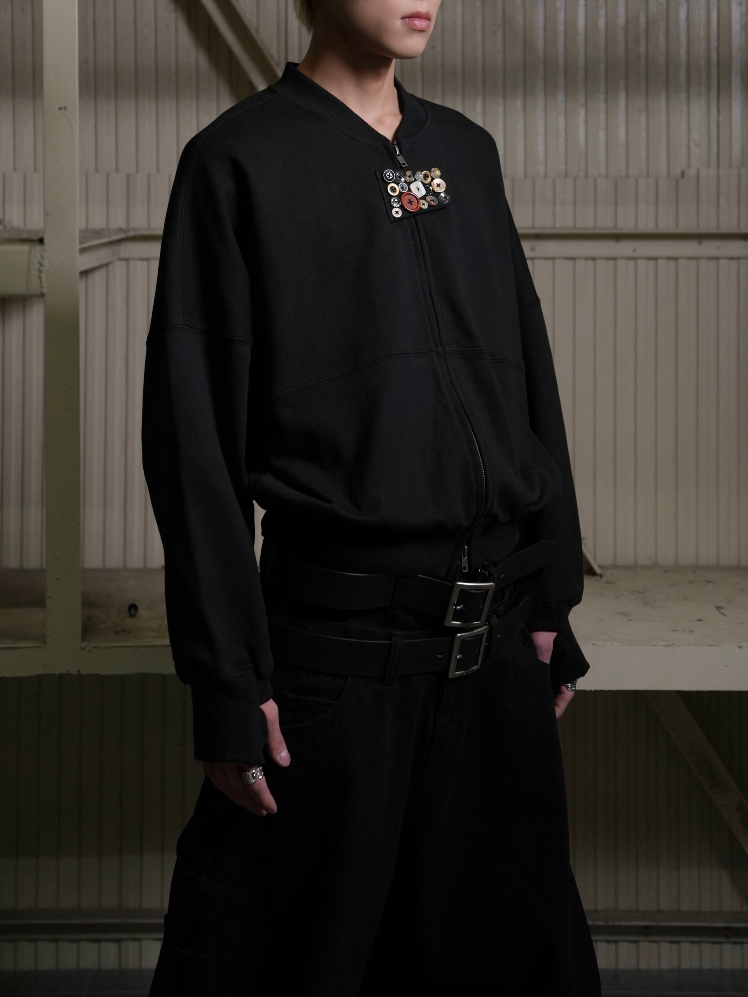 【Lee fi Ne】Multi Button Zip-Up Jacket