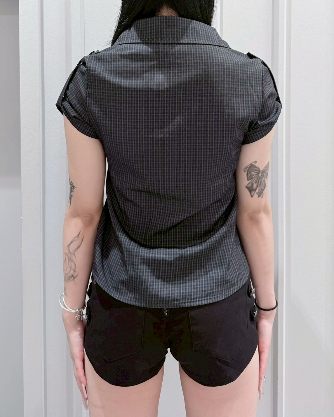 受注制【nmtc+】Roll-Up Check Shirt
