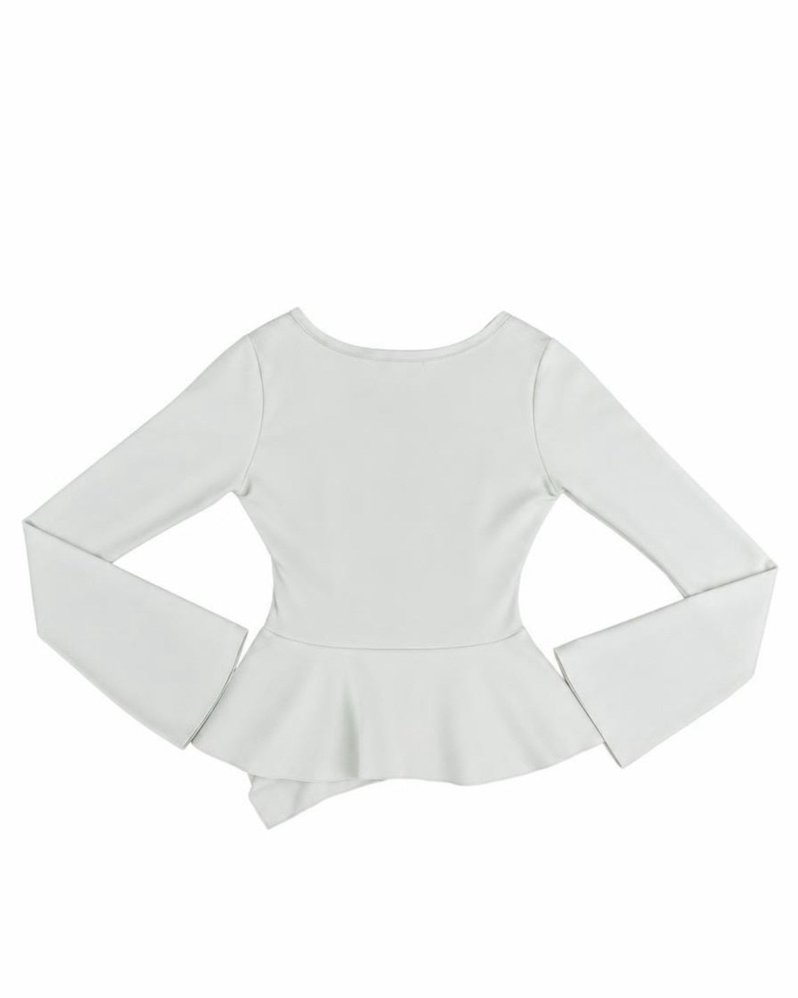 受注制【nmtc+】Draped Peplum Wrap Top (2color)