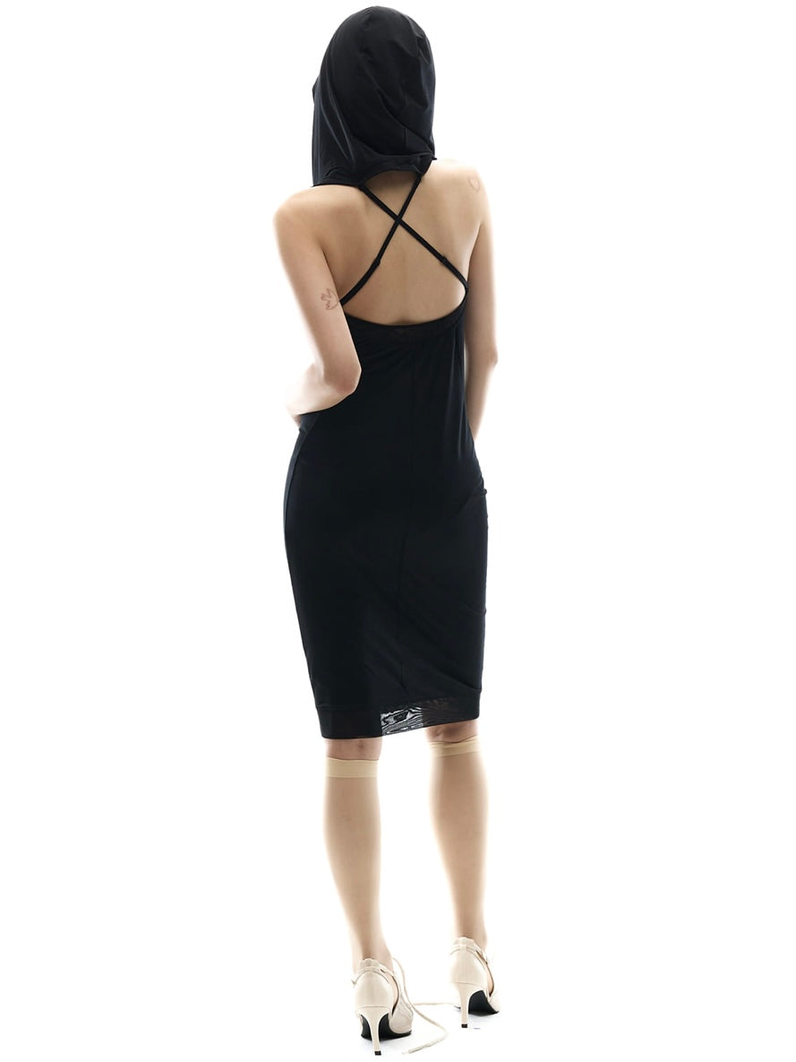 【OJOS】Flatseam Halter Midi Dress