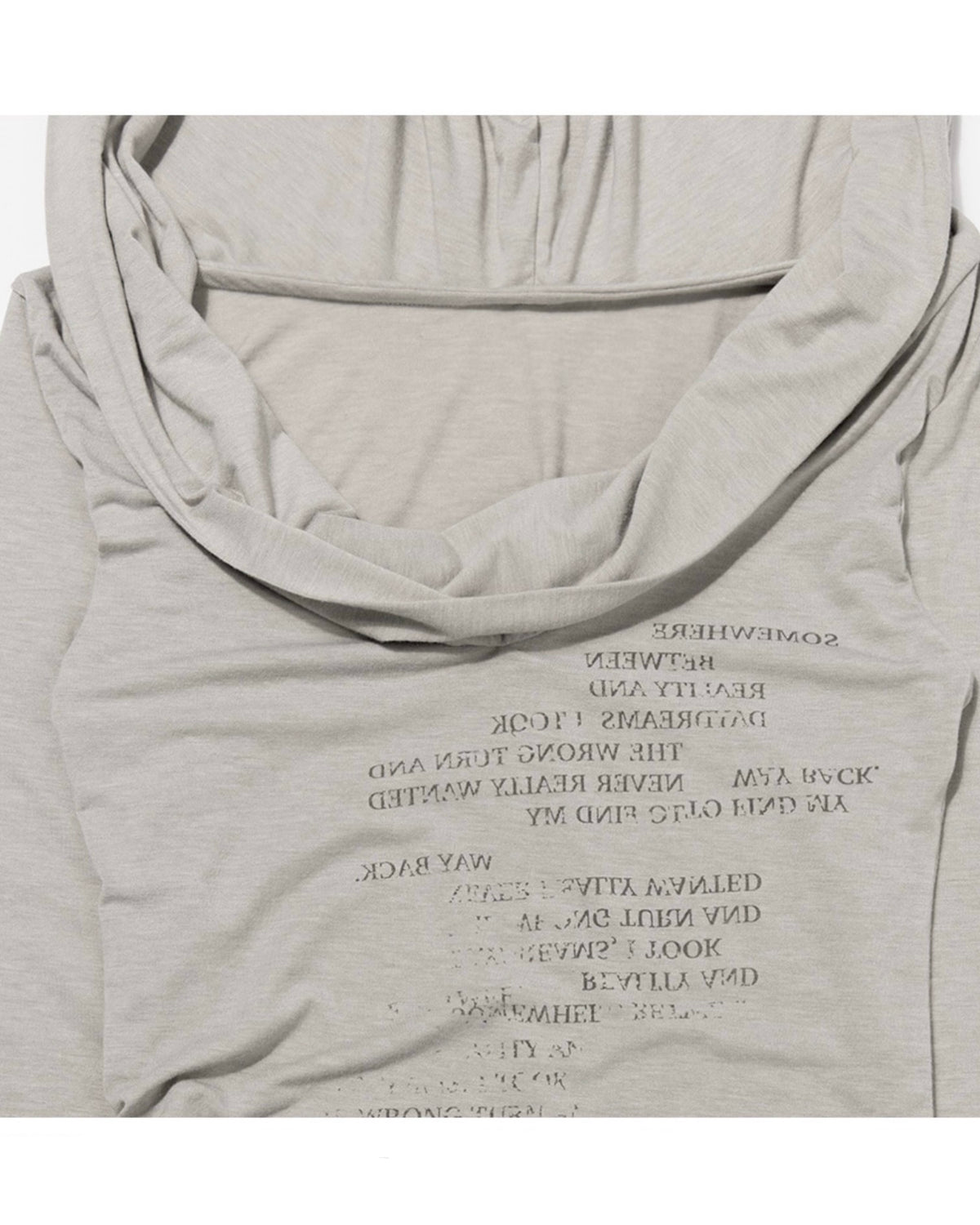 【FANCY CLUB】DRAPE HOODIE LONG SLEEVE