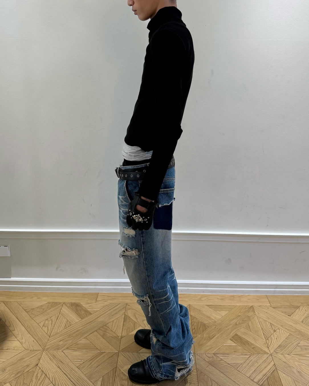 【LECYTO】Offset Ribbed Jacket