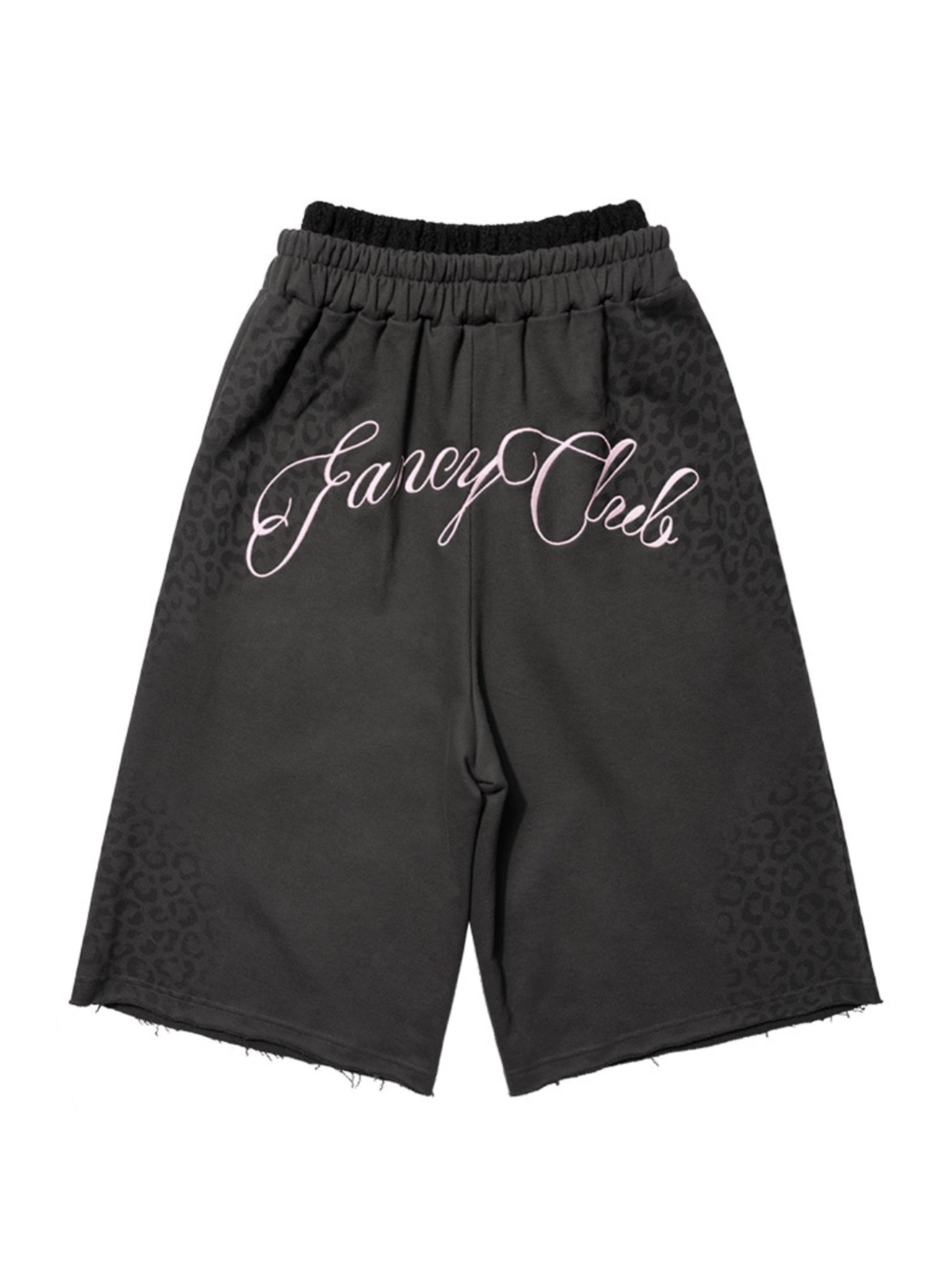 【FANCY CLUB】LEOPARD SAGGING BERMUDA PANTS