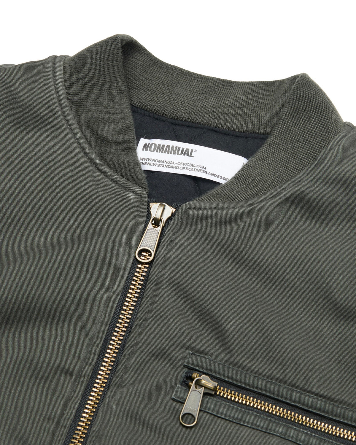 【NOMANUAL】WASHED VINTAGE MA-1 JACKET