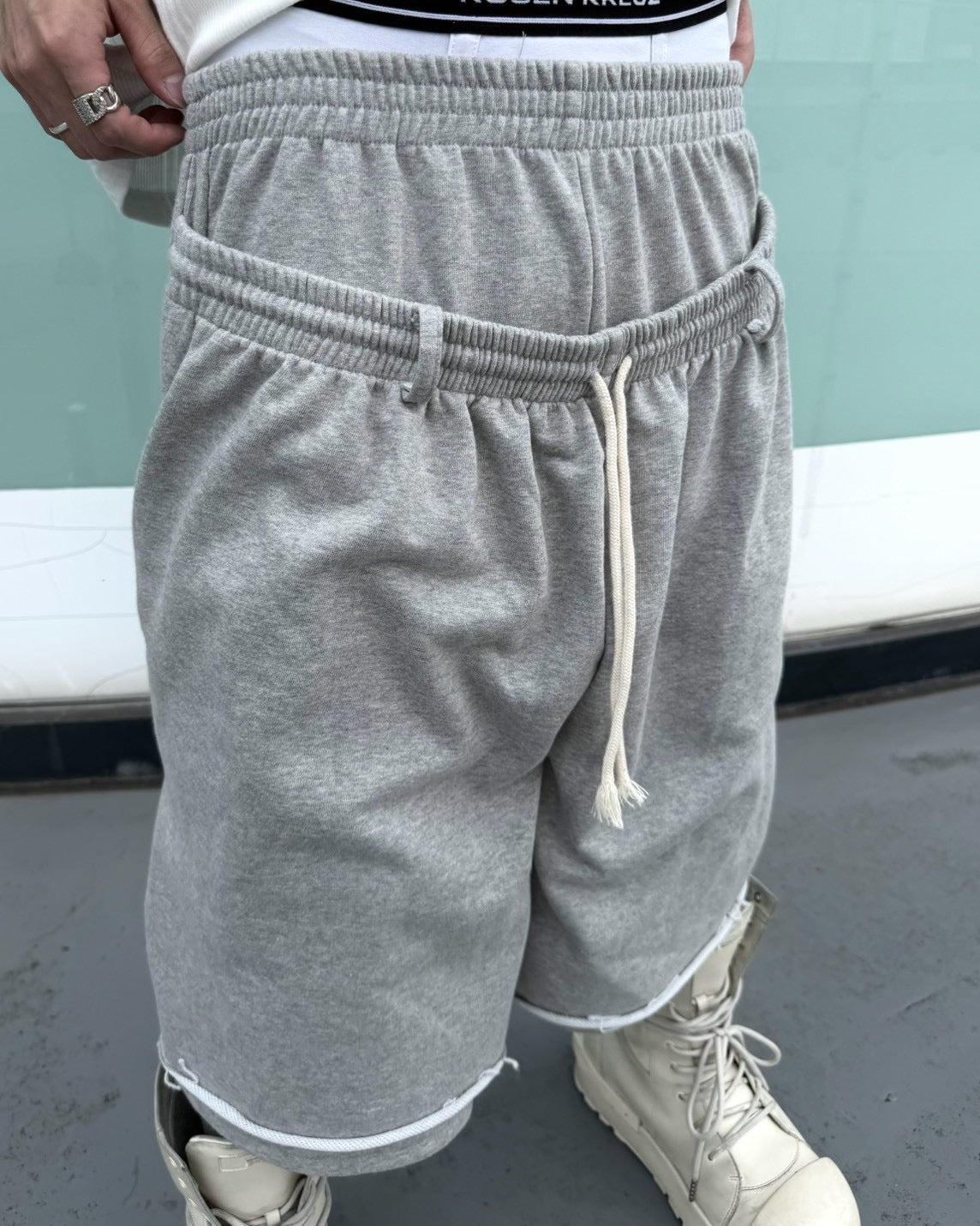 【nmtc+】Double Waist Bermuda Pants (2color)