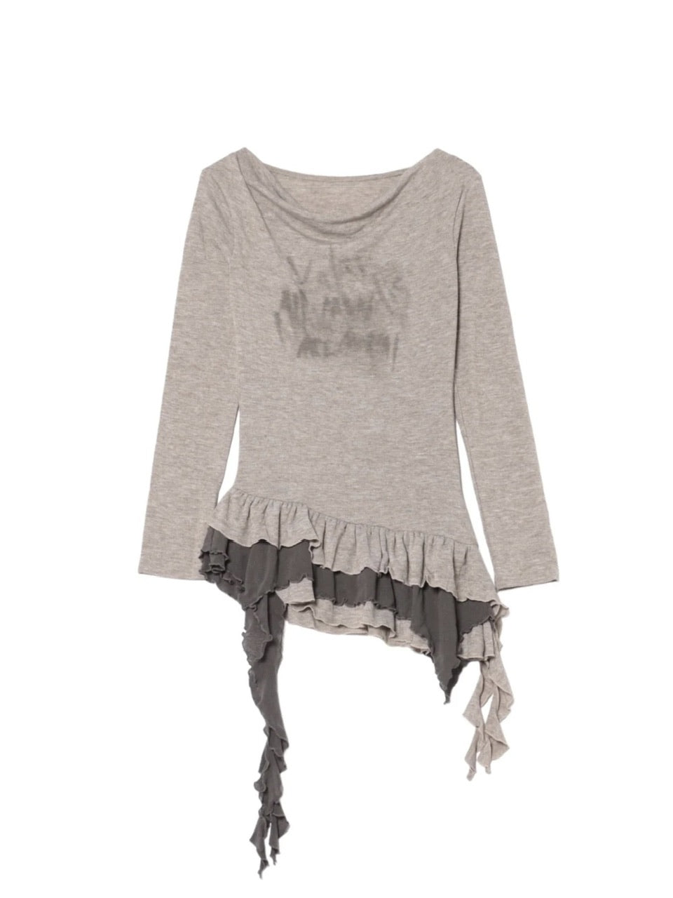 【Never mind the XU】layered long sleeve (2color)