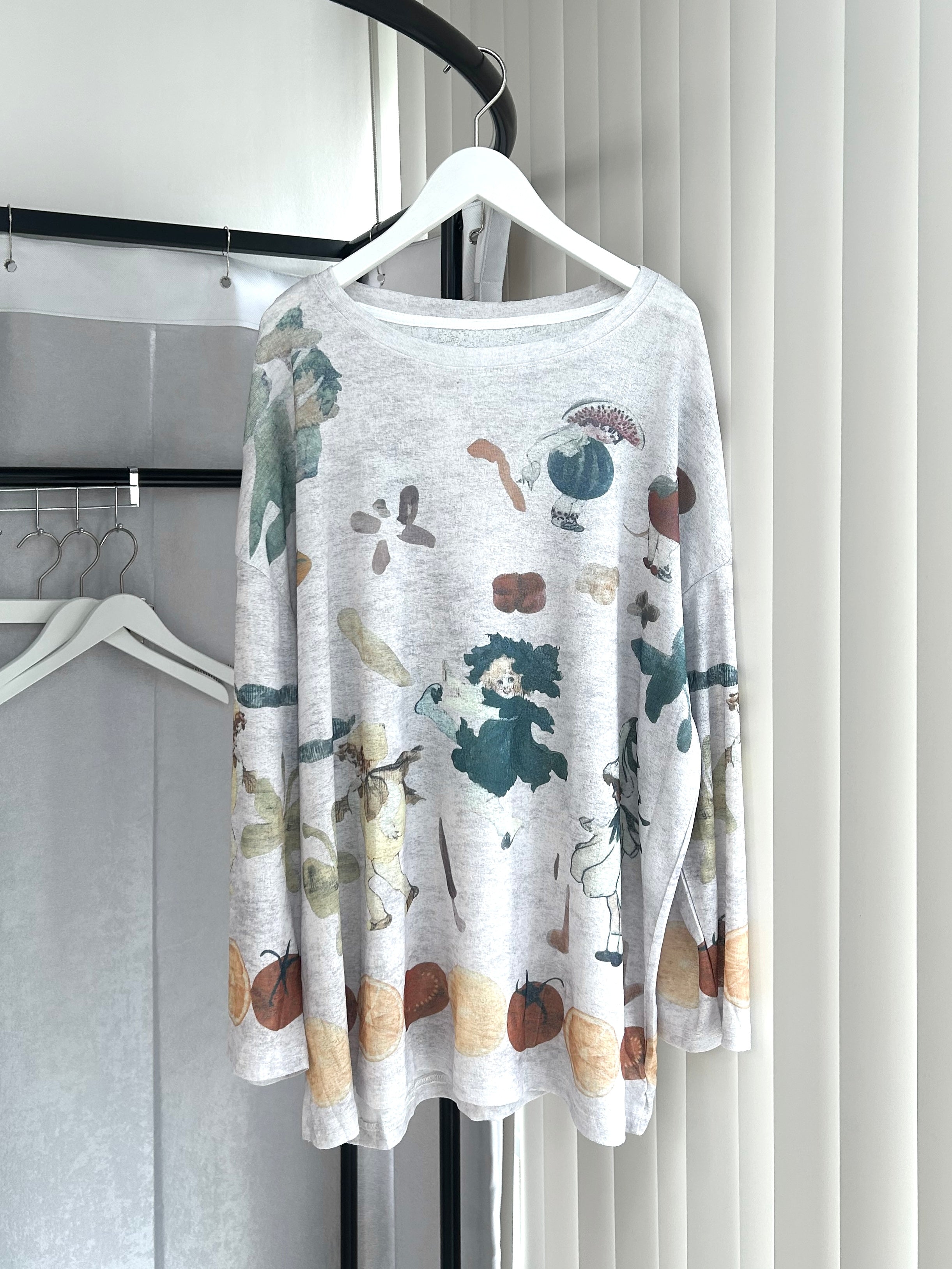 5/29 20:00発売 国際配送【Nerd out XU】fey see-through long sleeve
