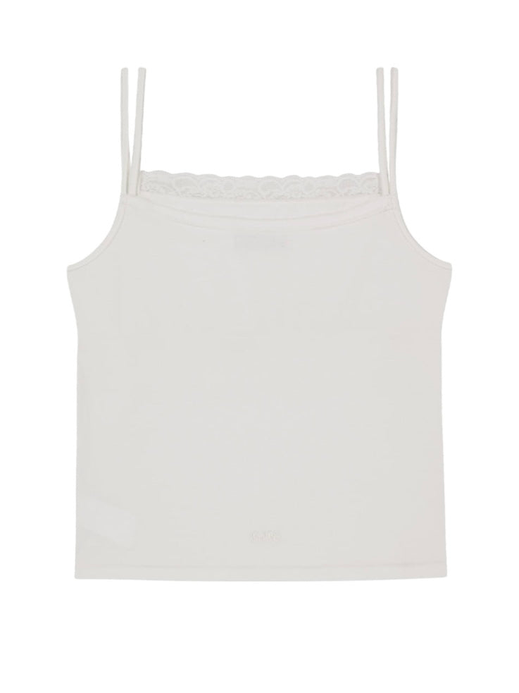【OJOS】Double Strap Lace Sleevless