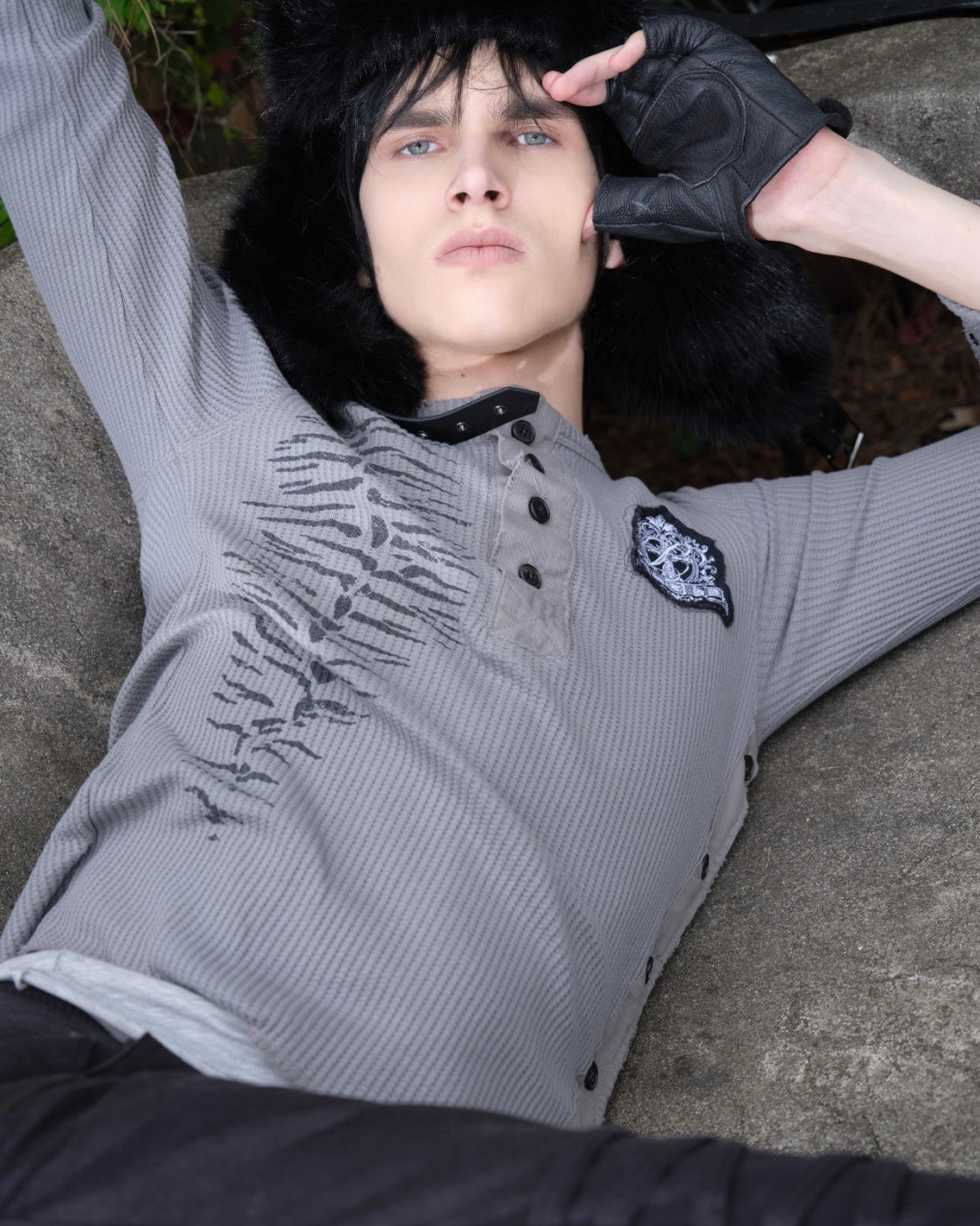 【LECYTO】Sacred Thorn Ribbed Top