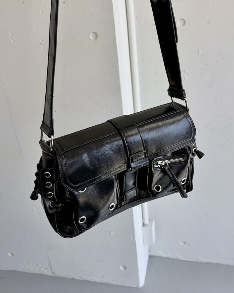 国際配送【LUV CODE】leather shoulder crossbody bag