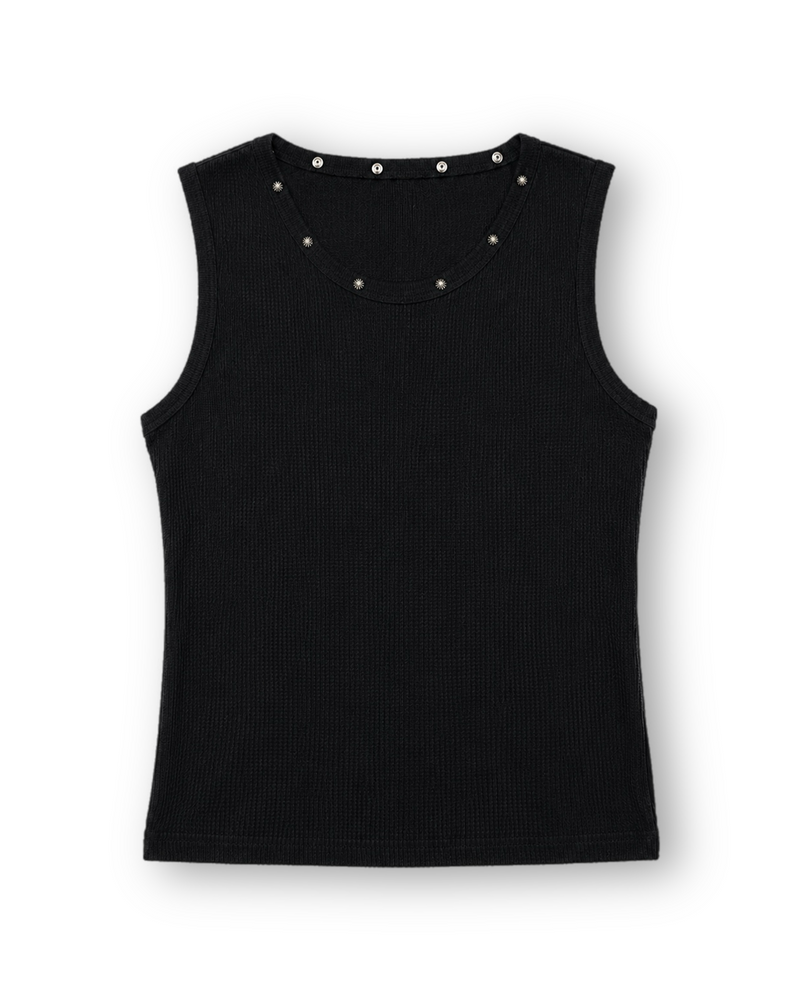 大阪店WEB限定受注制【Chikashitsu +】neck studs tank (3color)