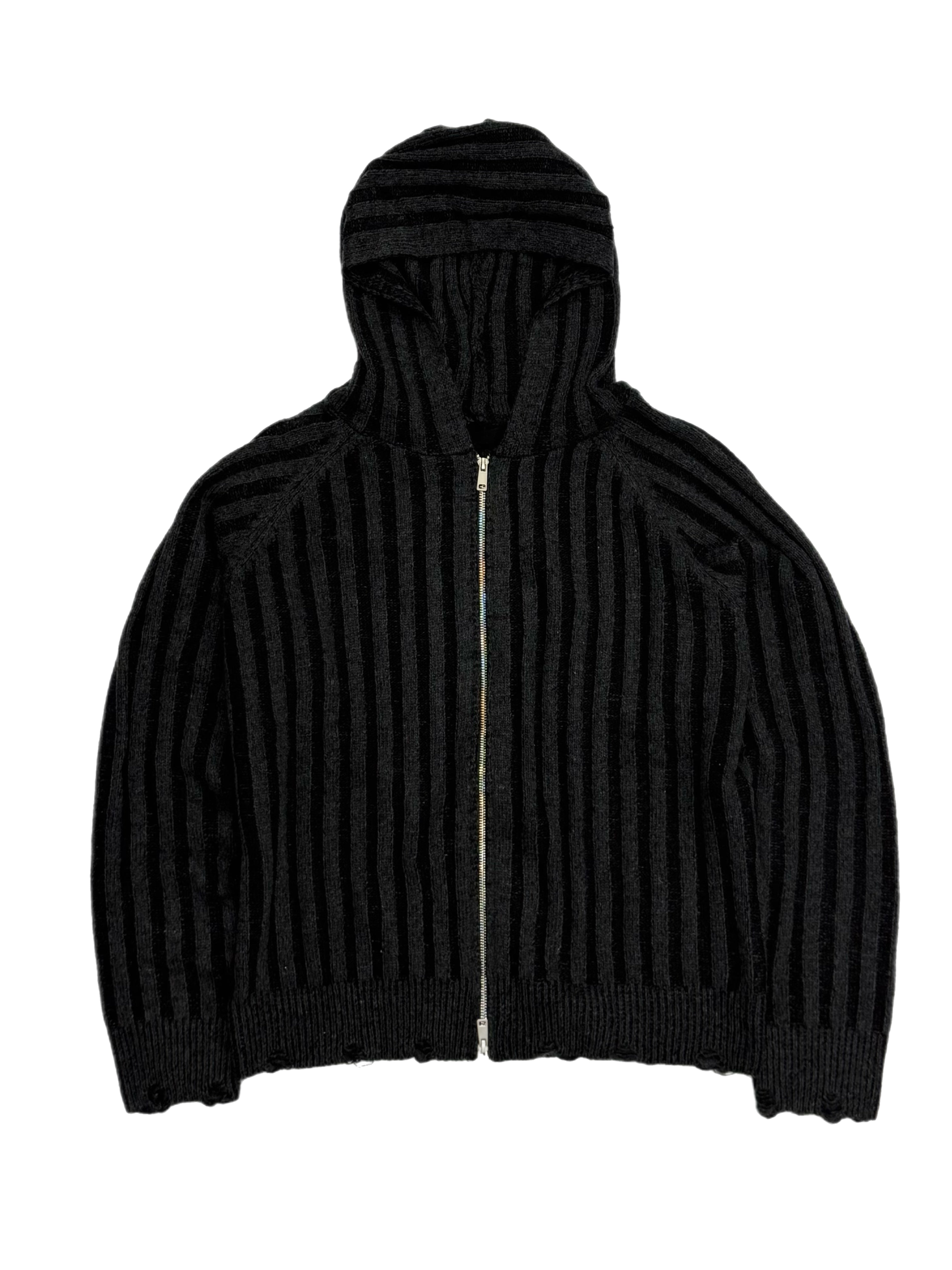 受注制【Chikashitsu +】next wool knit zip hoodie (2color)