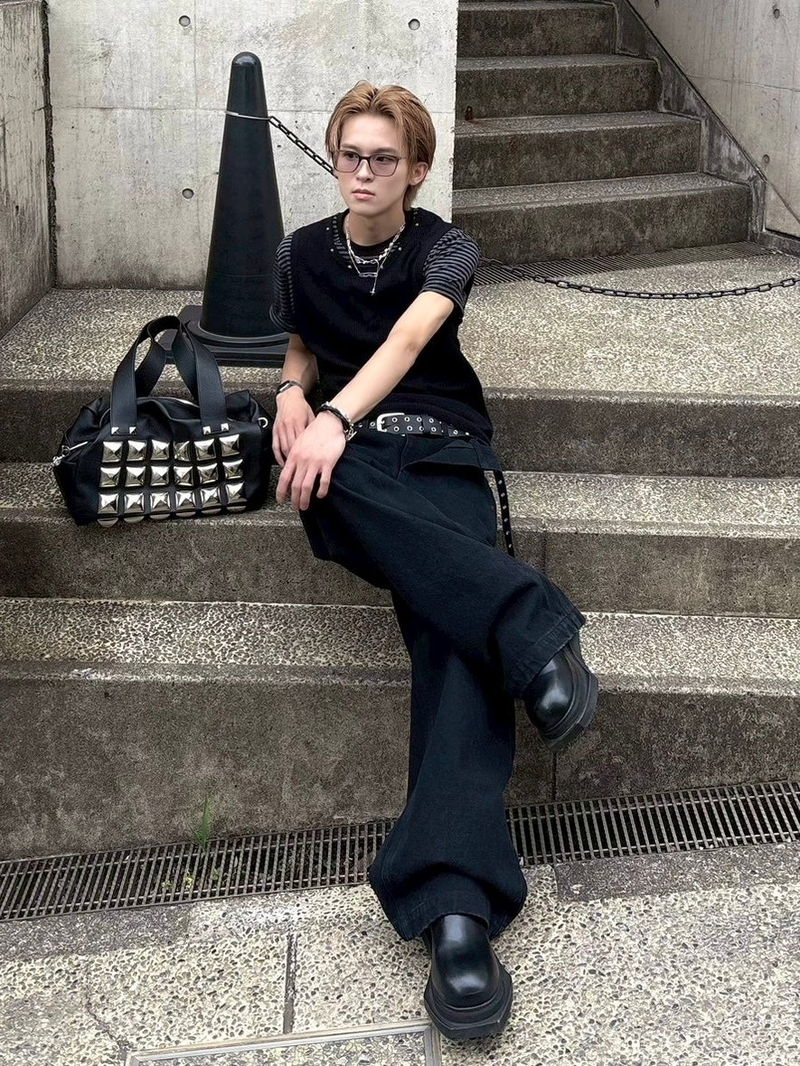 6/19 20:00発売 受注制【nmtc+】Studded Rib Tank Top (3color)