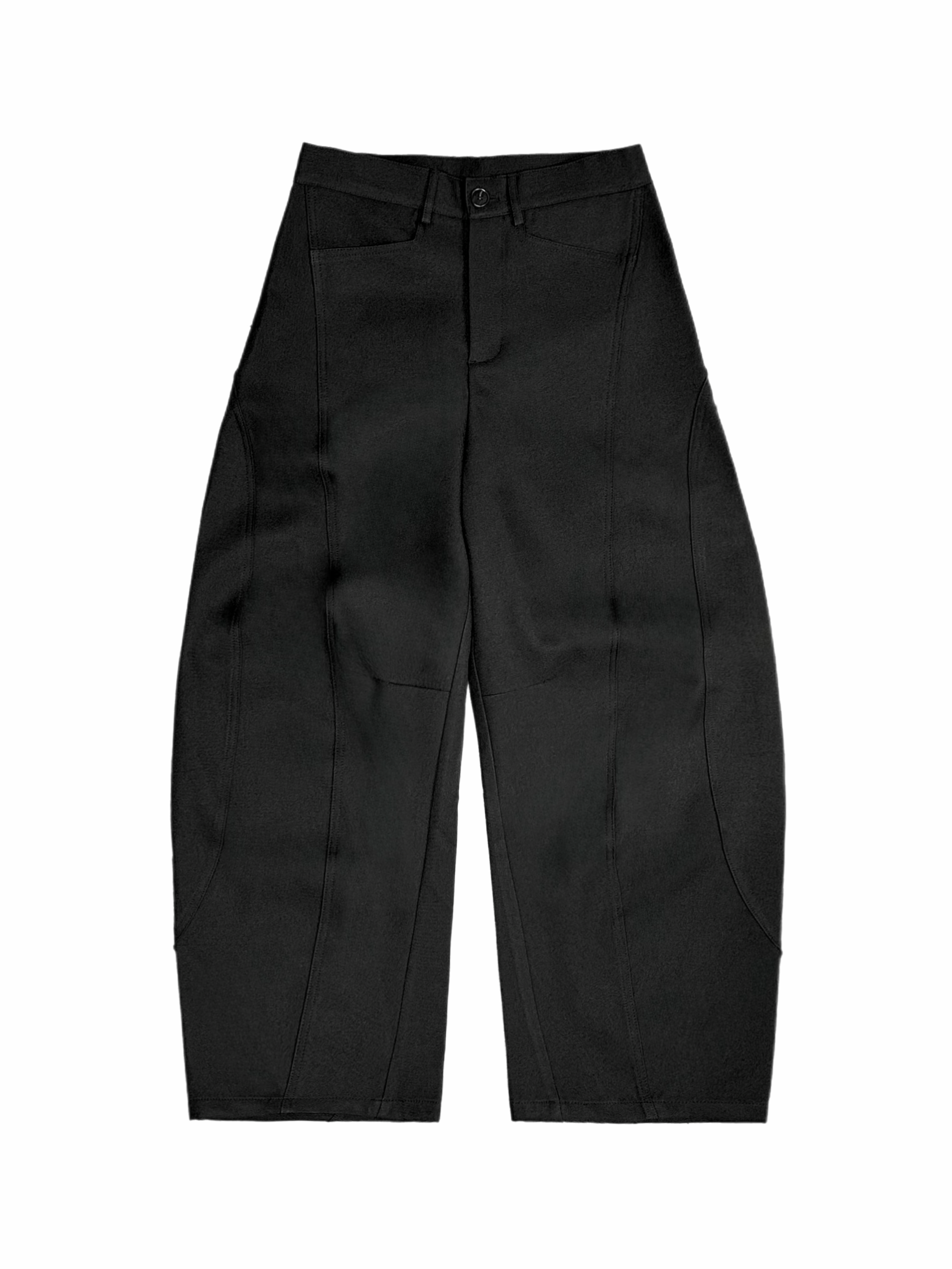4/24 20:00発売 受注制【Chikashitsu +】Curve line wide pants (3color)