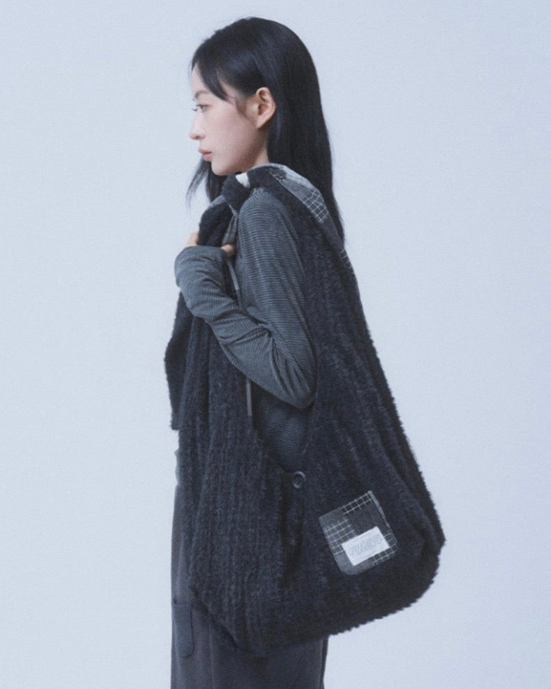 【TUOMIO】PATCHWORK REVERSIBLE BAG