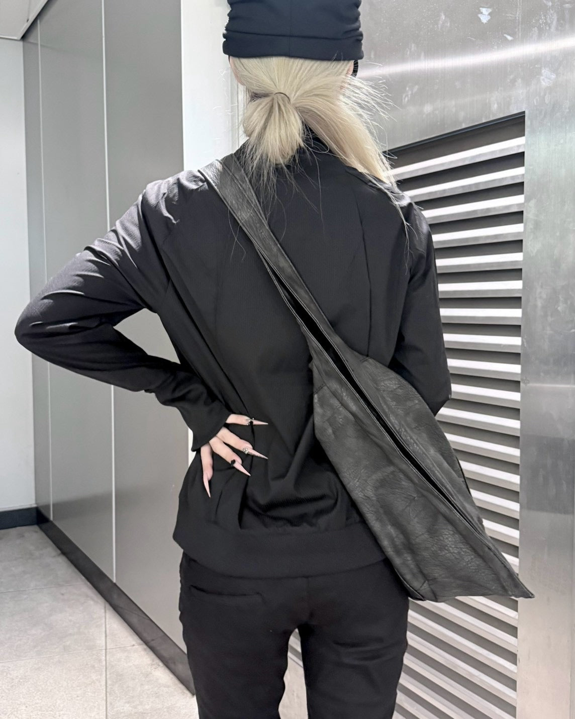 受注制【nmtc+】Asymmetric pocket zip-up Slim Jacket
