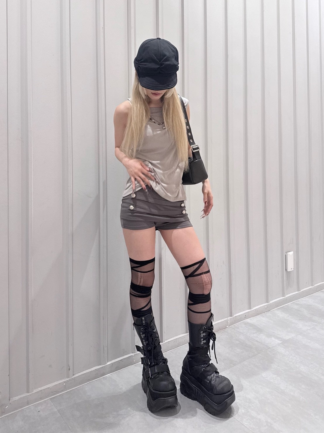 7/10 20:00発売 受注制【nmtc+】Button Shirring Skort (3color)