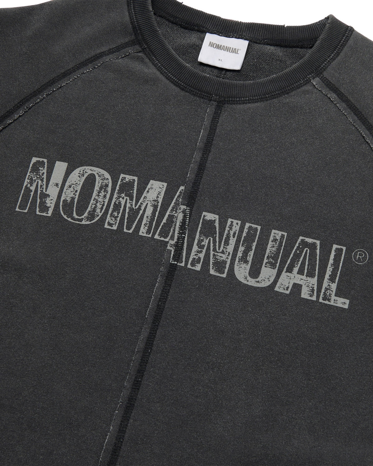 【NOMANUAL】RAW SPLIT LONG SLEEVE TEE