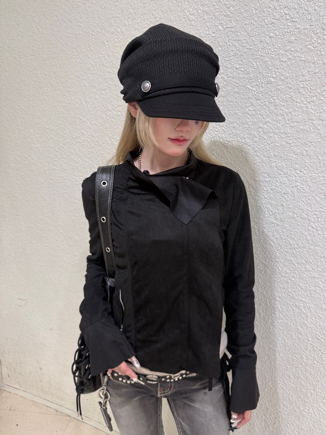 7/4 20:00発売 受注制【nmtc+】suede zip jacket