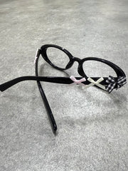【Nerd out XU】ribbon design oval glasses