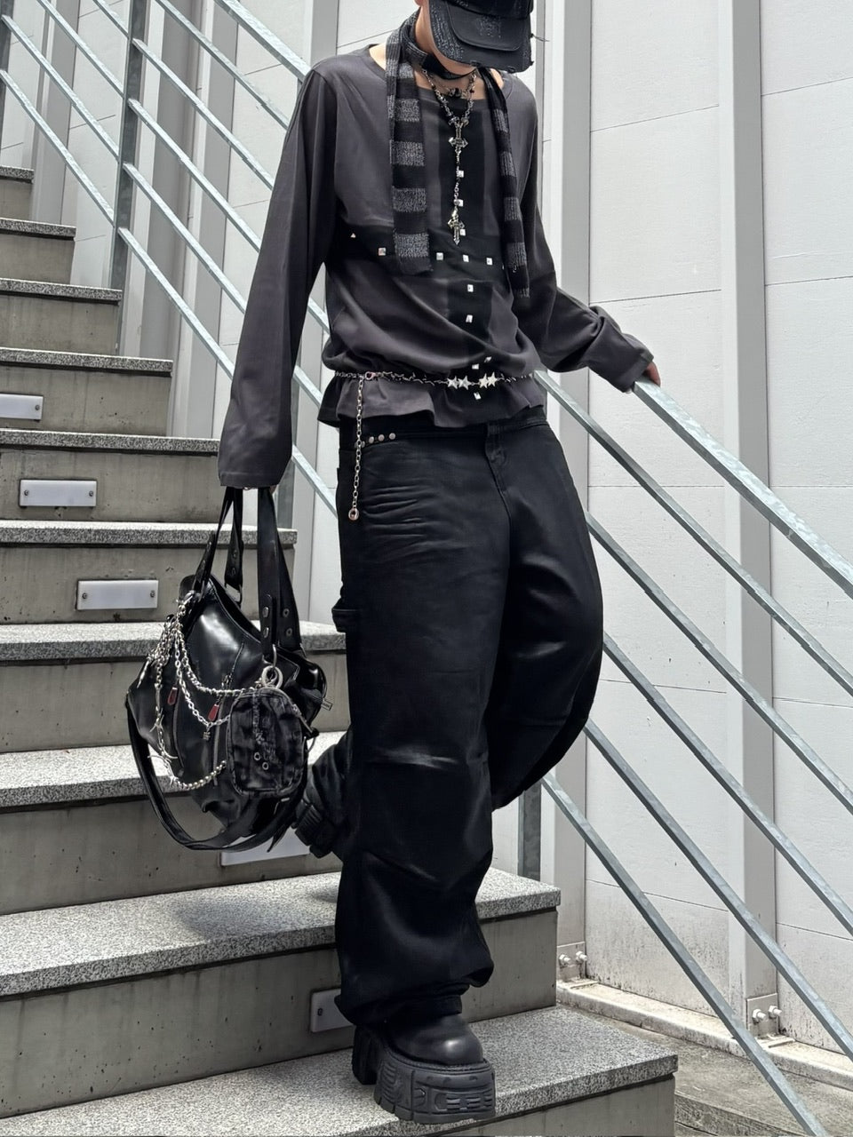 受注制【Never mind the XU】coating denim pants