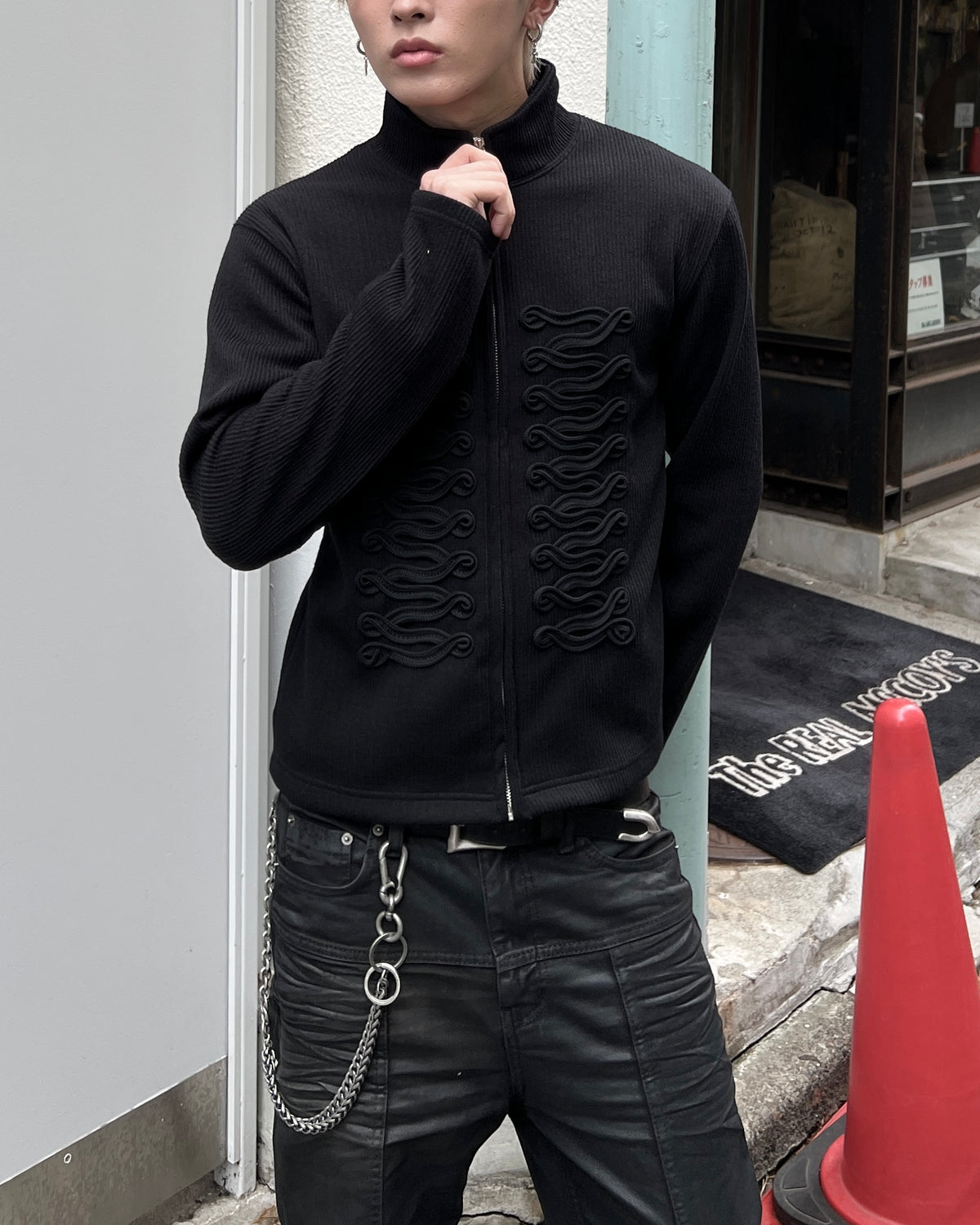大阪店WEB限定受注制【Chikashitsu +】napoleon details zip-up (2color)