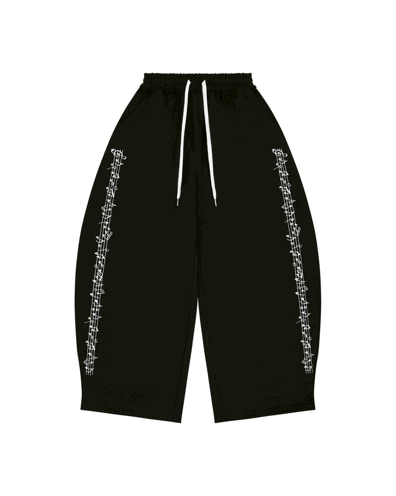 【CH2】MUSIC STRIPPED SWEATPANTS