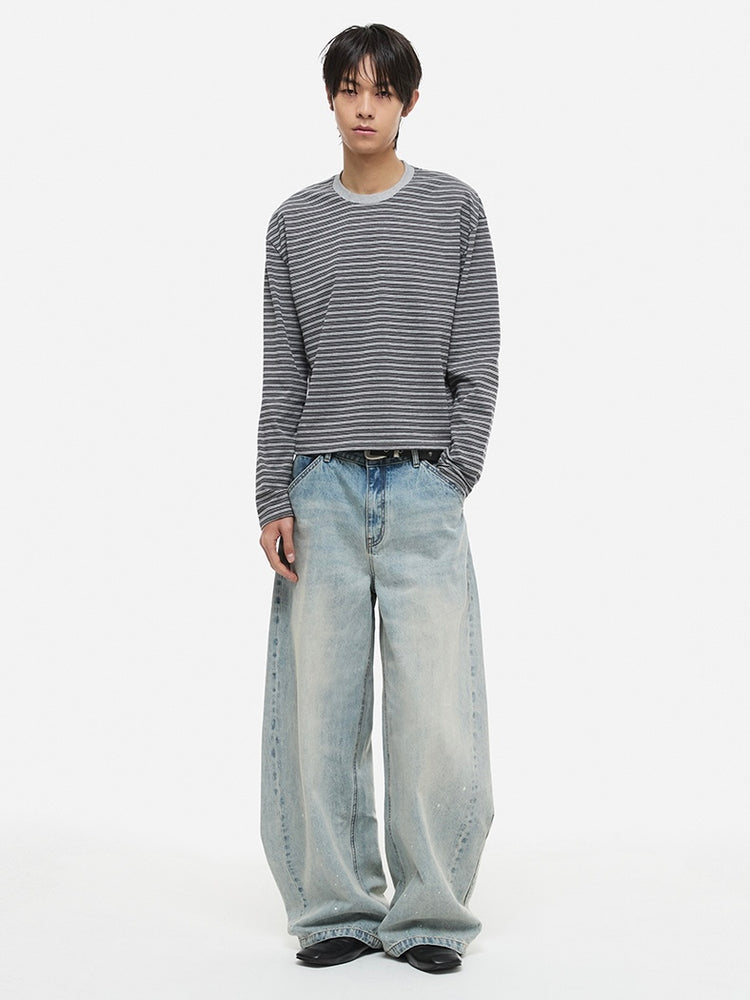 【DNSR】Painting Curved Denim Pants