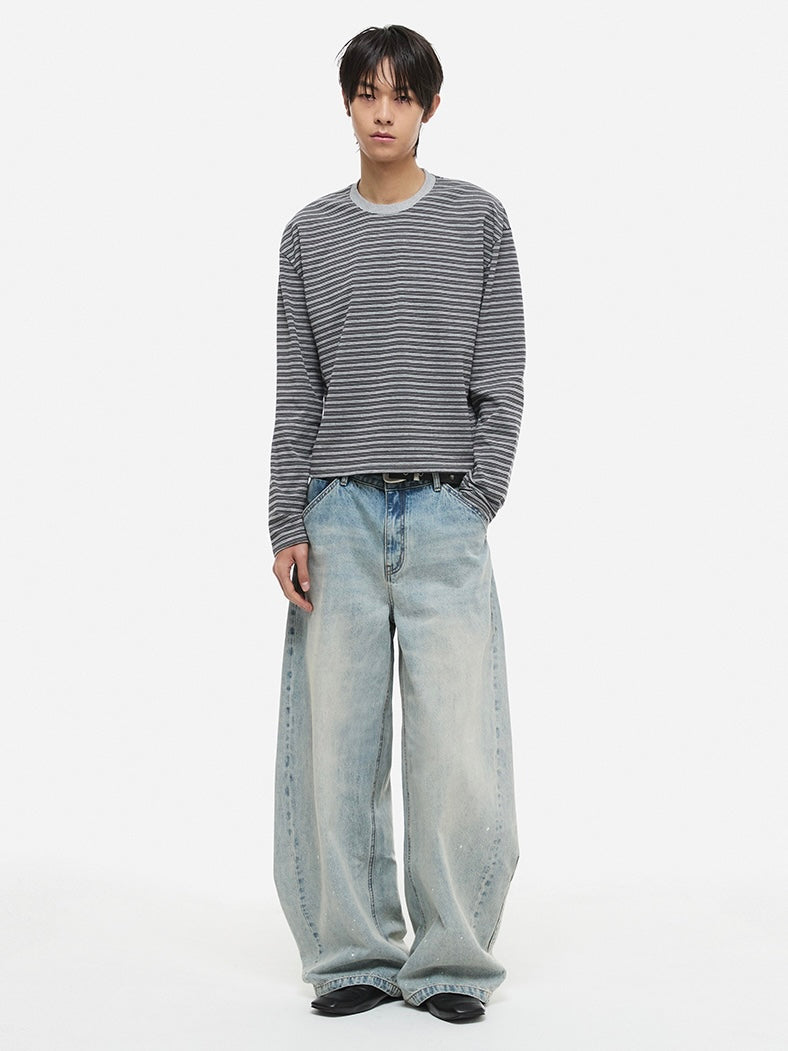 【DNSR】Painting Curved Denim Pants