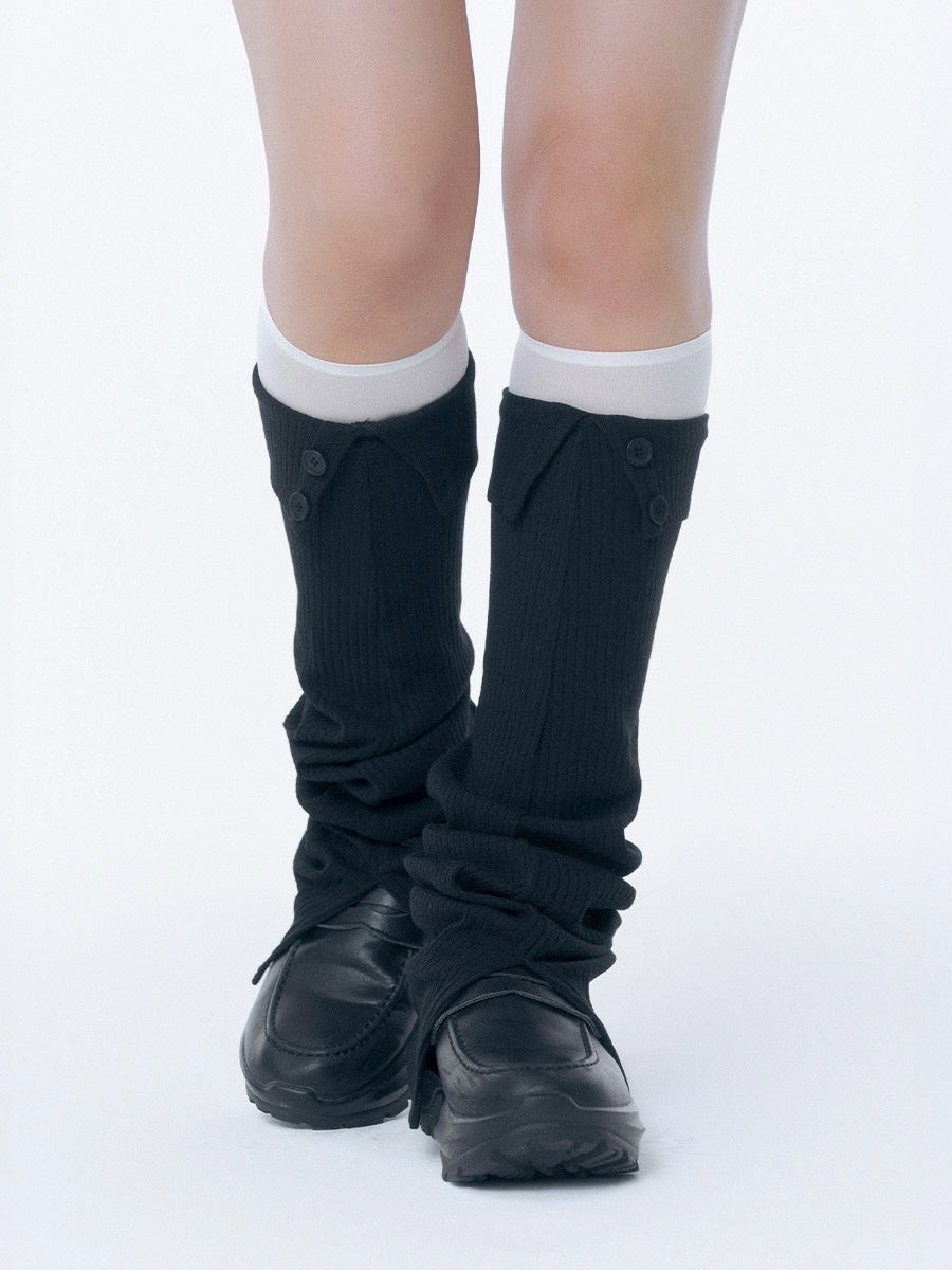【Miseki seoul】Button slit leg warmer