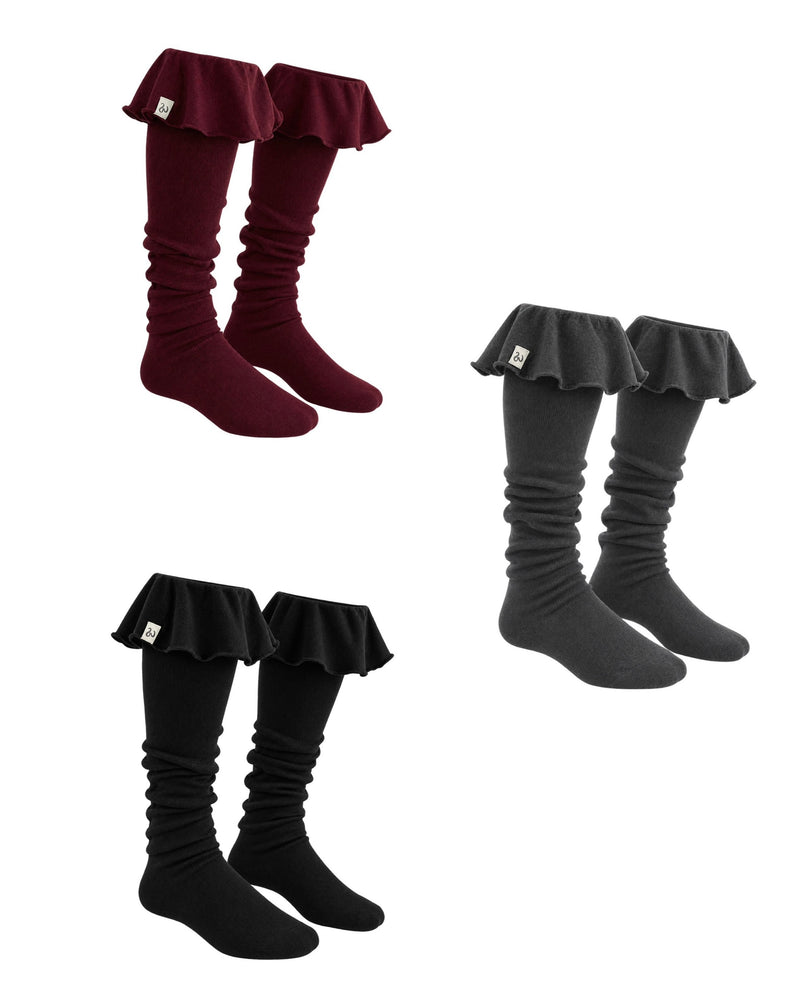 【Uglyshadow】RUFFLE LONG SOCKS