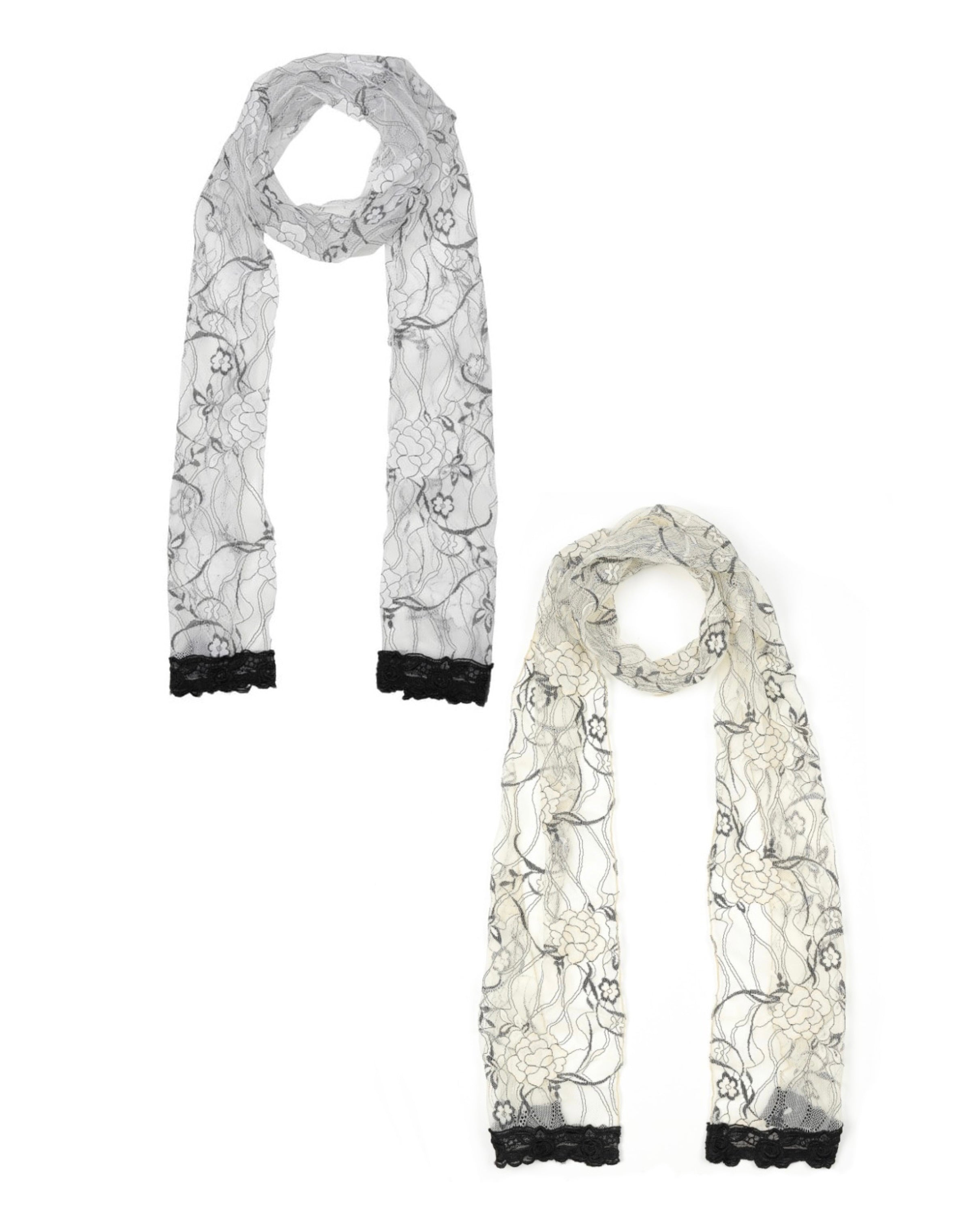 【MIAE】[香] Floral Lace Scarf