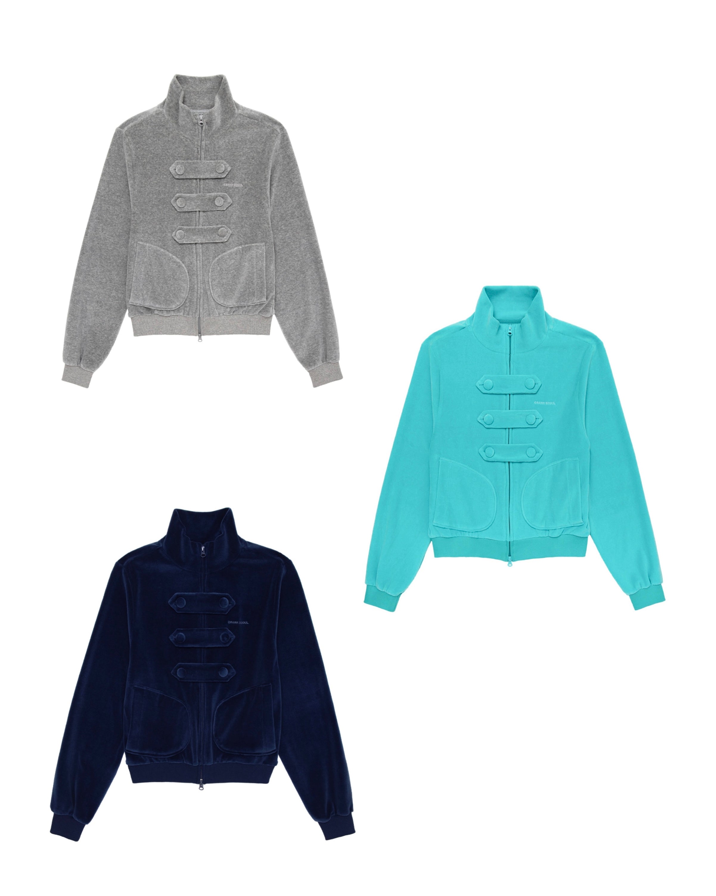 【CRANK】TOGGLE TERRY ZIP-UP