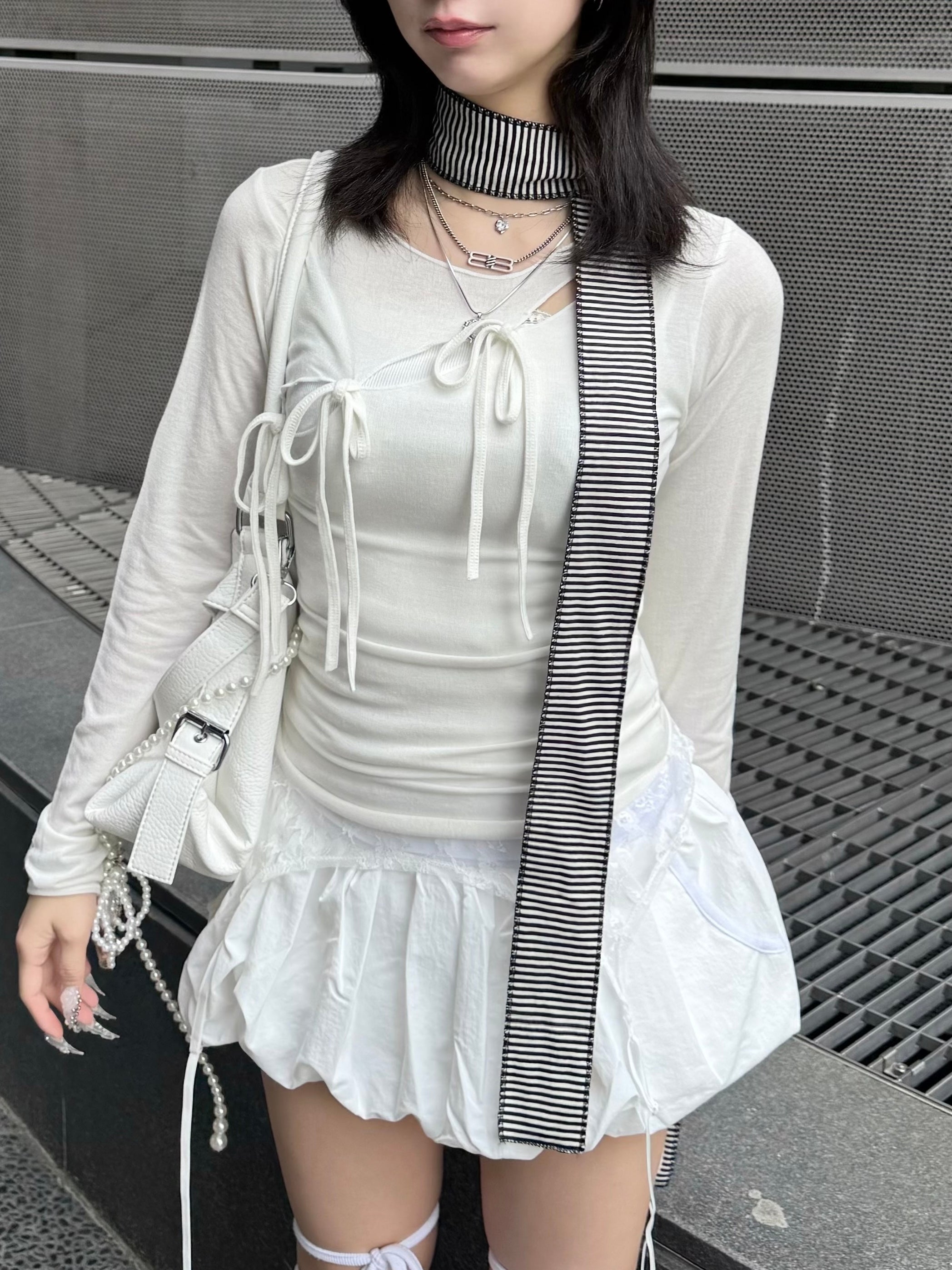 4/18 20:00発売 受注制【nmtc+】spring border tie (3color)