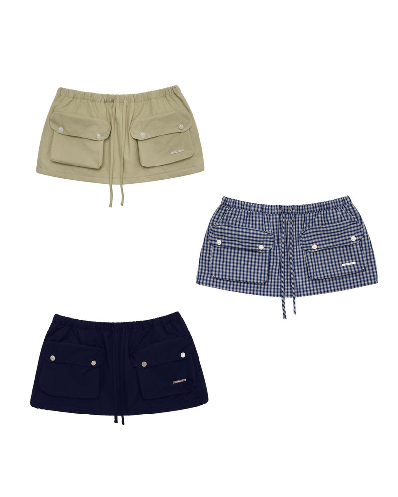 【CRANK】DOUBLE POCKET MICRO SKIRT