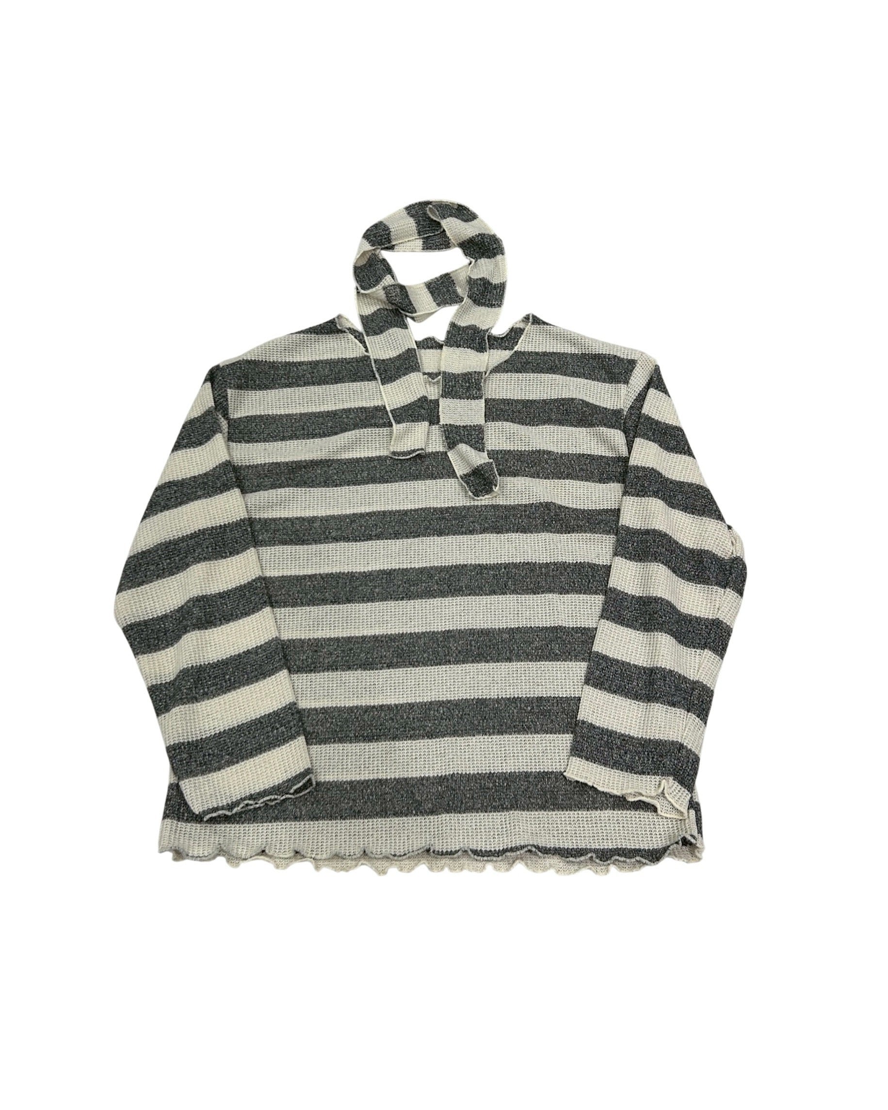 【nmtc+】tie set sheer border long sleeve (2color)